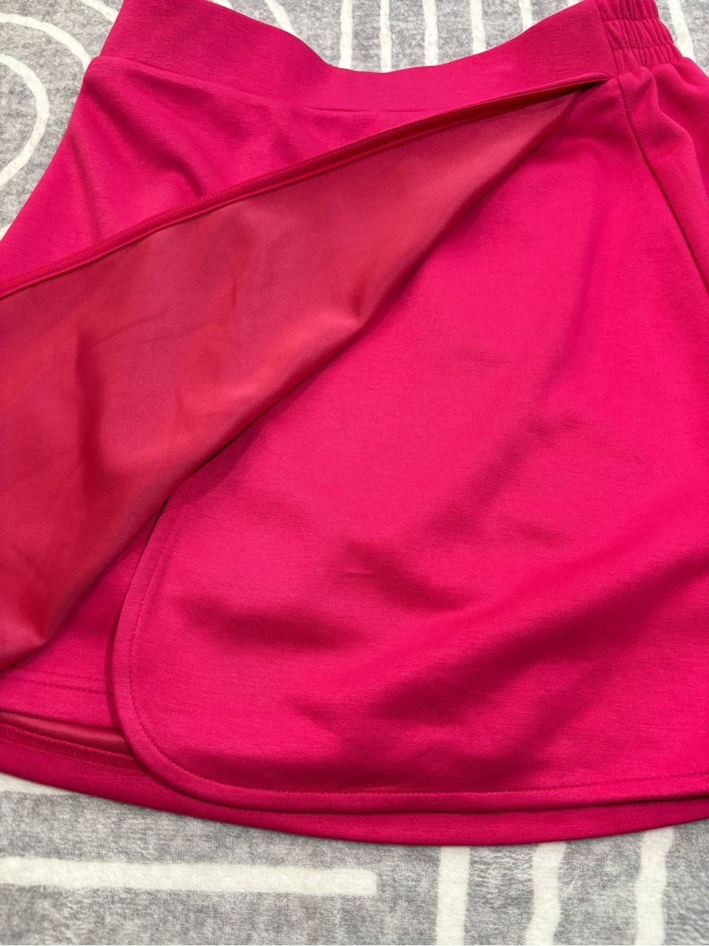 SSYS The Label, Mini Skirt, Fuchsia Hot Pink Mini Skirt, Buttery Soft, Small - Picture 5 of 7